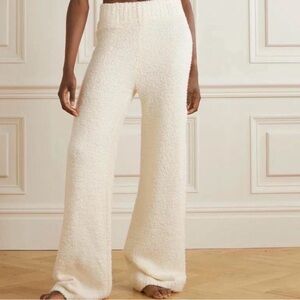 SKIMS Cozy Knit Pants - Cream/White